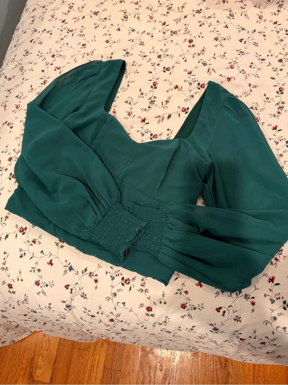 Abercrombie & Fitch teal blouse